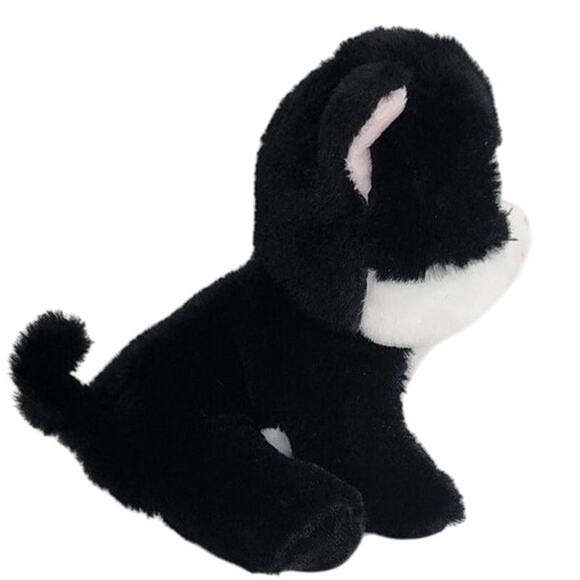 Ty Beanie Boos Ava Cat Plush Black Wite Green Eyes Stuffed Animal Toy 6" - Picture 4 of 12